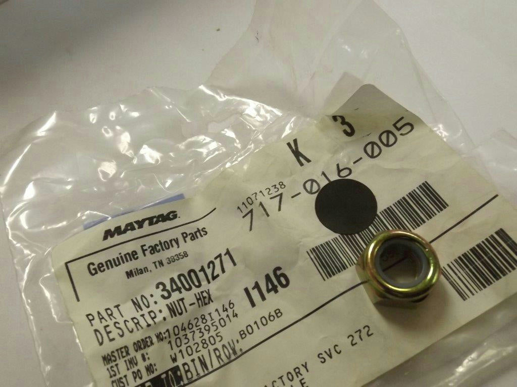 MAYTAG WHIRLPOOL WASHER 34001271 DC60-50148B HEX NUT NEW MAYTAG WHIRLPOOL WASHER 34001271 DC60-50148B HEX NUT NEW